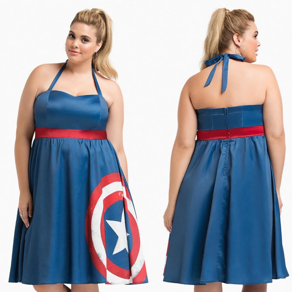 Marvel Her Universe Captain America Halter Dress